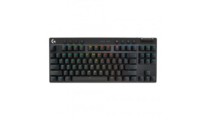 LOGITECH G PRO X Keyboard tenkeyless backlit Bluetooth 2.4 GHz key switch: GX Red Linear black