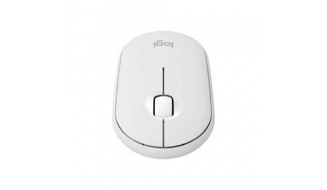 LOGITECH Pebble Mouse 2 M350s Mouse optical 3 buttons wireless Bluetooth 5.2 LE tonal white