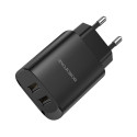 Borofone Wall charger BN2 Super - 2xUSB - 2,1A black