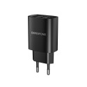 Borofone Настенное зарядное устройство BN2 Super - 2xUSB - 2,1A черный