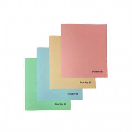 Kaustik klamberköites A5 BRADLEY ruuduline plastkaaned 36 lehte