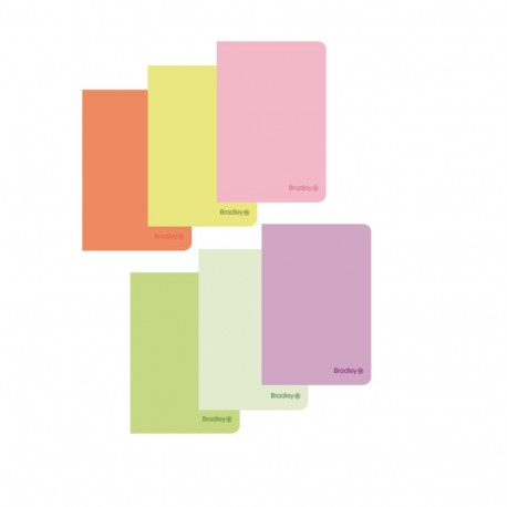 Folder in staple binding A4 BRADLEY checkered plastic covers 40 sheets