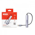 HUB USB-A; 3x USB-A 2.0; 1x USB-A 5 Gbps Alu