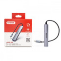 HUB USB-C; 3x USB-A 2.0 1x USB-A 5 Gbps alu
