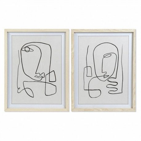 Maal DKD Home Decor Abstraktne Kaasaegne (55 x 2 x 70 cm) (2 Ühikut)