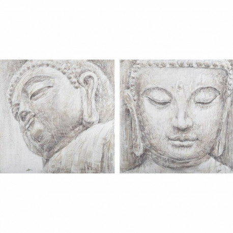 Maal DKD Home Decor Buddha Idamaine 80 x 3,5 x 80 cm (2 Ühikut)
