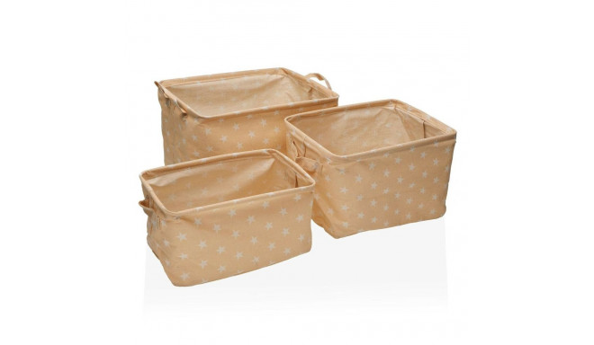 Set of Stackable Organising Boxes Versa rect stars 25 x 22 x 35 cm 35 x 25 x 22 cm 32 x 21 x 19 cm 2