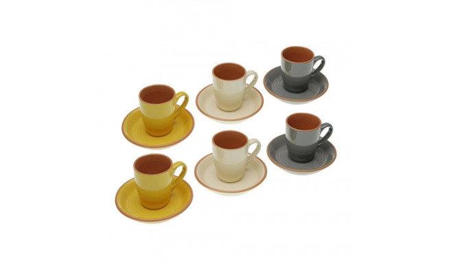 Piece Coffee Cup Set Versa Corin Ceramic (6 Pieces)