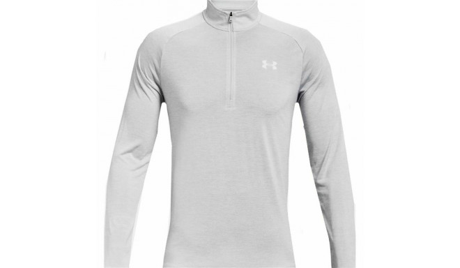 Pikkade varrukatega T-särk, meeste Under Armour Tech 2.0 1/2 Zip Valge - L