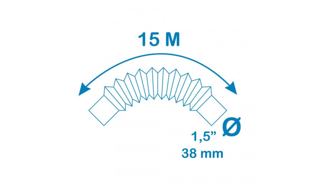 Voolik EDM 81018 Sinine 15 m Ø 3,8 cm Ø 38 mm