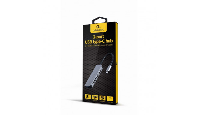 USB-jaotur GEMBIRD UHB-CM-CRU3P1U2P2-01