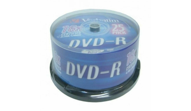 DVD-R Verbatim    16x 25 pcs 25 gb. 4,7 GB 16x