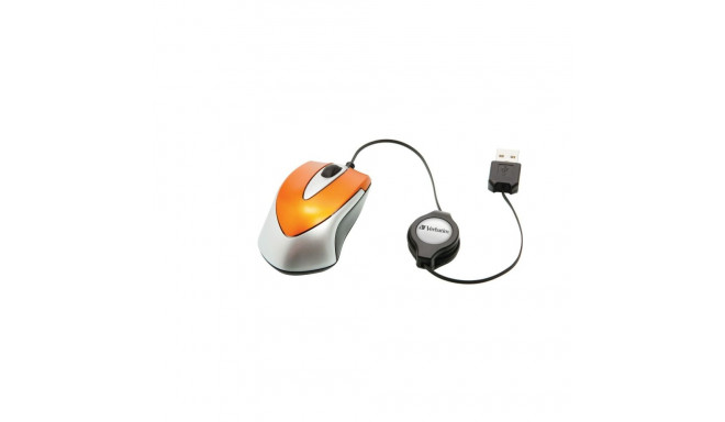 Optical mouse Verbatim GO MINI TRAVEL Orange