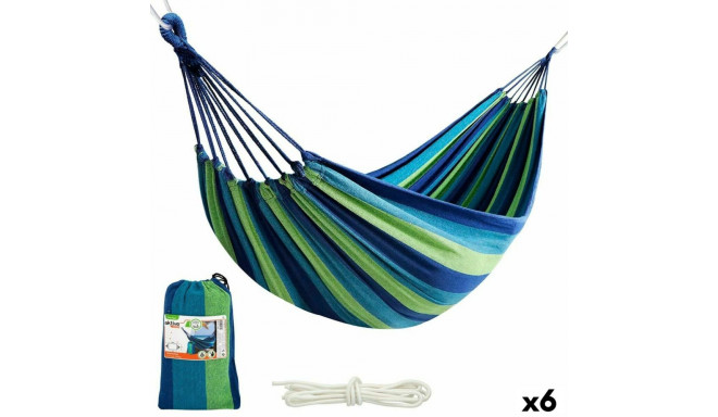 Hammock Aktive Blue 200 x 0,4 x 100 cm (6 Units)