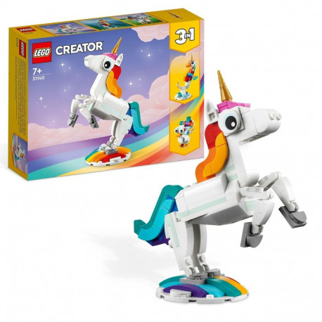 Konstruktsioon komplekt Lego Creator Magic Unicorn 31140 3-in-1 145 Tükid, osad