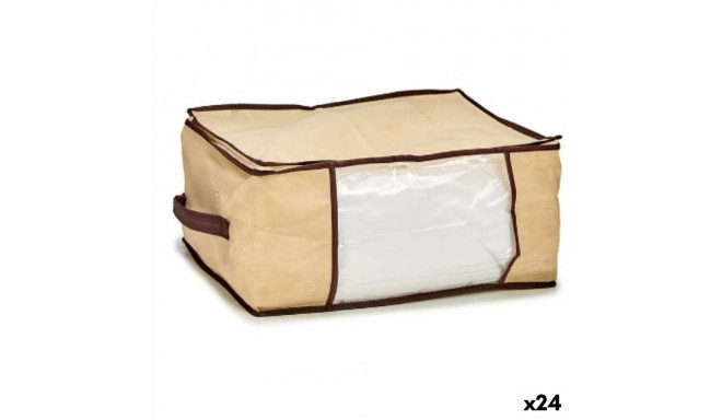 Hoiukott Kreemikas Polüester polüpropüleen 27 L 45 x 30 x 20 cm (24 Ühikut)