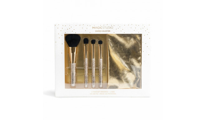 Set of Make-up Brushes Magic Studio Diamond Collection 5 Pieces