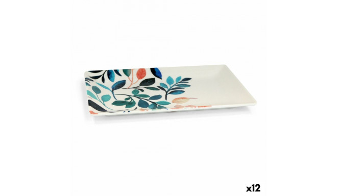 Tray La Mediterránea Alba Melamin 25 x 15 x 2 cm (12 Units)