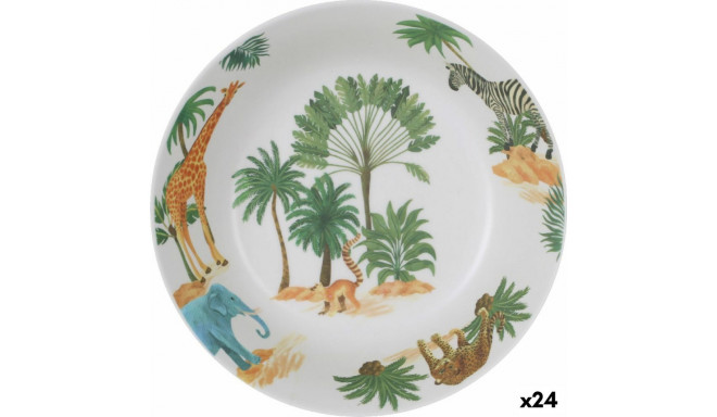 Deep Plate La Mediterránea Sauvage Melamin 20 x 20 x 5 cm (24 Units)