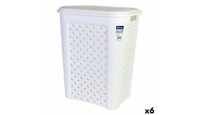 Laundry Basket Arianna Tontarelli 8105408_112 50 L White 44 x 35 x 55 cm (6 Units)