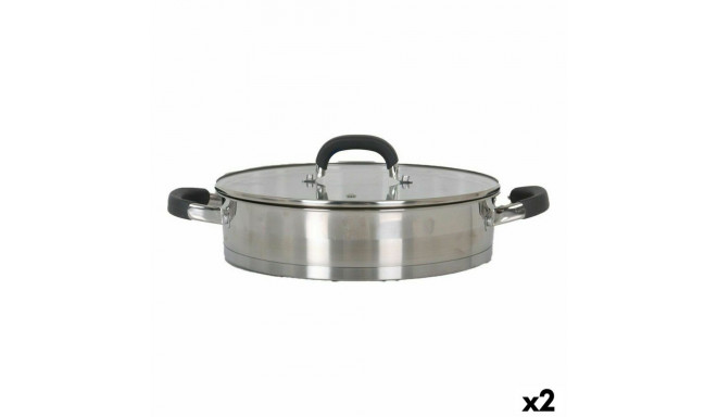 Casserole with glass lid Quttin 4,3 L (2 Units)