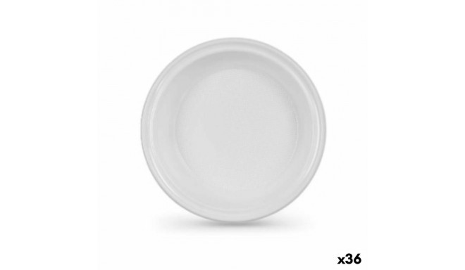 Set of reusable plates Algon White 22 x 22 x 1,5 cm (36 Units)