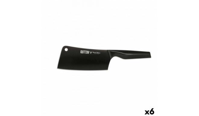 Large Cooking Knife Quttin Black Edition 17,5 cm 2,5 mm (6 Units)