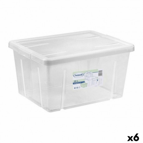 kaanega säilituskarp Tontarelli Linea box 47 x 36 x 24,5 cm (6 Ühikut)