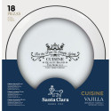 Māla trauki Santa Clara Cuisine 18 Daudzums Porcelāns Apaļa (2 gb.)