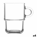 Set of Mugs LAV Stackable 360 ml 6 Pieces (4 Units)