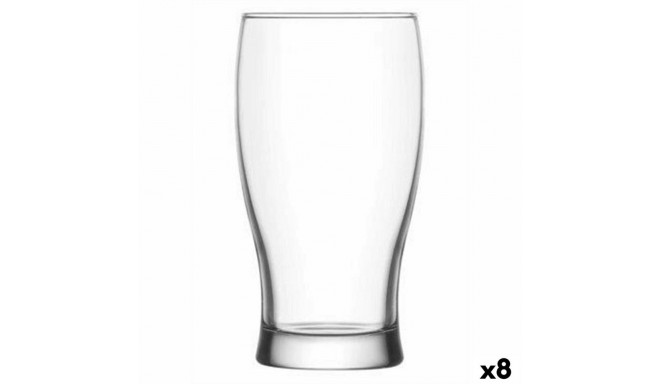 Beer Glass LAV Belek Transparent Crystal 6 Pieces (8 Units) (375 cc)