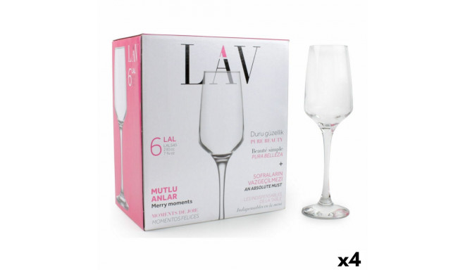 Set of cups LAV Lal 6 Pieces (4 Units) (6 pcs)