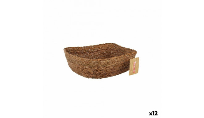 Multi-purpose basket Privilege   wicker Squared 22 x 22 x 8 cm (12 Units)