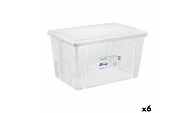 kaanega säilituskarp Tontarelli Linea box 54 L 59 x 39 x 33 cm (6 Ühikut)