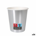 Klaaside komplekt Algon Papp Ühekordne Hõbedane 36 Ühikut 200 ml (10 Tükid, osad)