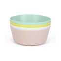 Kausside komplekt Dem Mitmevärviline 4 Tükid, osad Plastmass 12 x 12 x 5 cm (4 Tükid, osad) (24 Ühik