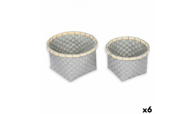 Multi-purpose basket Confortime Circular 26 x 26 x 17 cm 2 Pieces (6 Units)