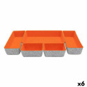 Набор корзин Confortime 5 Предметы Фетр 27,5 x 20 x 5,3 cm (5 Предметы) (6 штук)