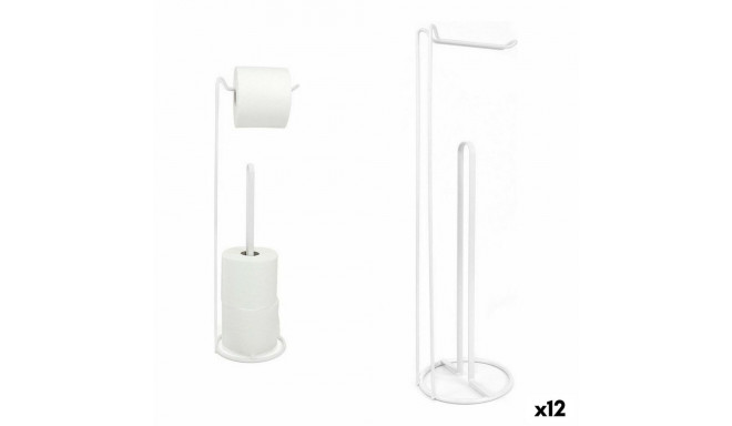 Toilet Roll Holder Confortime White 15 x 15 x 54 cm (12 Units)