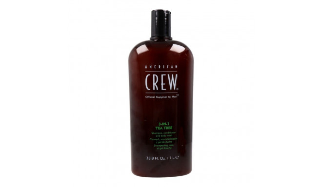 Kolm ühes geel, šampoon ja palsam American Crew Tea Tree 1 L