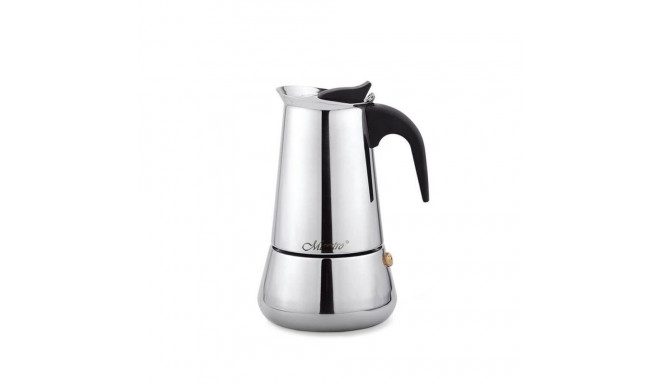 Italian Coffee Pot Feel Maestro MR-1660-4 Black Silver Stainless steel 18/10 200 ml 4 Cups