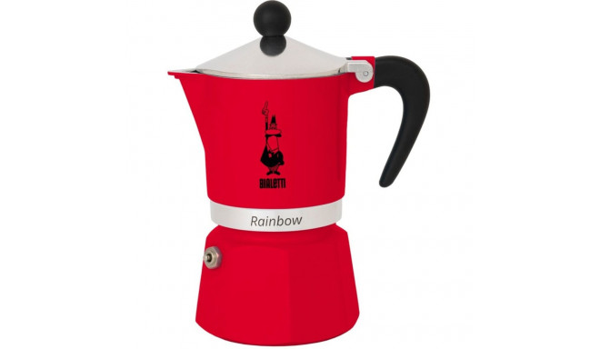 Itaalia Kohvikann Bialetti Rainbow Punane Metall Alumiinium 60 ml