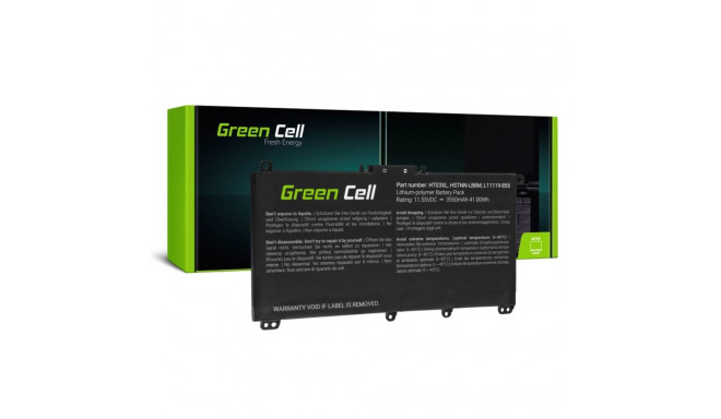 Sülearvuti aku Green Cell HP163 Must 3400 mAh