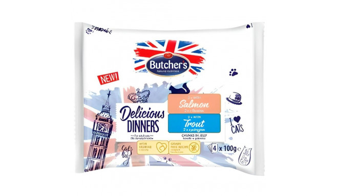 Cat food Butcher's Delicious Salmon 4 x 100 g