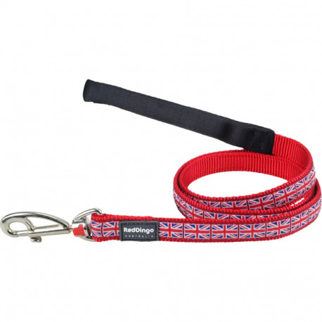 Dog Lead Red Dingo STYLE UNION JACK FLAG 2 x 120 cm