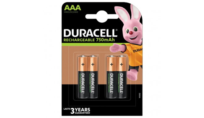 Atkārtoti Uzlādējamas Baterijas DURACELL LR03 750 mAh