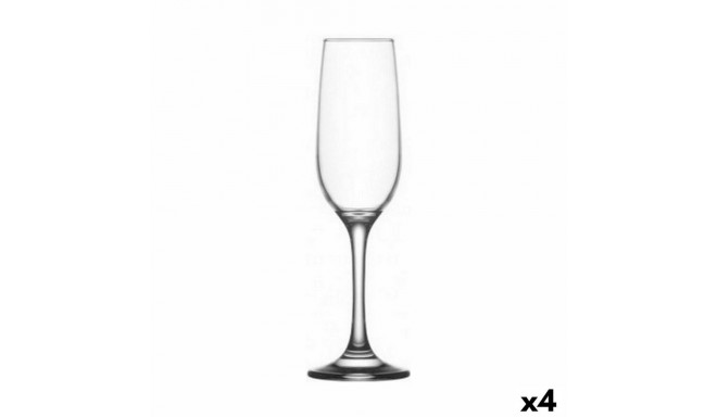 Champagne glass LAV Fame high 215 ml Champagne 6 Pieces (4 Units)