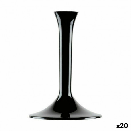 Glass Stand Goldplast   Black Set 20 Pieces (20 Units)