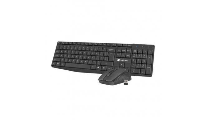Keyboard and Mouse Natec NZB-1989 Black QWERTY Qwerty US