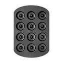 Ahjuvorm Quttin Sõõrikud Süsinikteras Must 26,5 x 18 x 2 cm (12 Ühikut)
